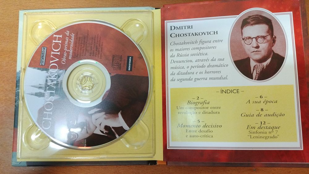 CD + livro CHOSTAKOVICH Obras-primas da modernidade