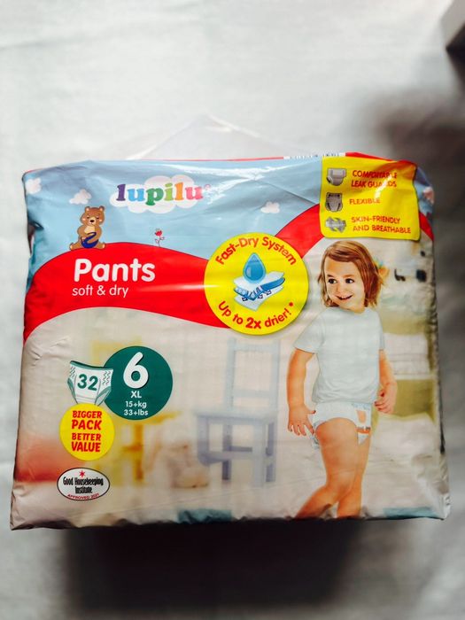 Підгузки-трусики Lupilu Premium Soft&Dry 6 (14-19 кг) 36 шт