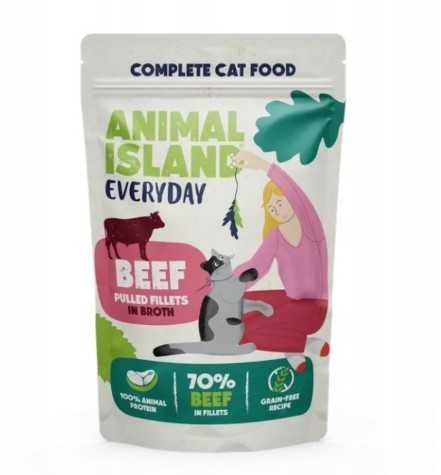Mokra karma dla kota Animal Island wołowina 50x85g