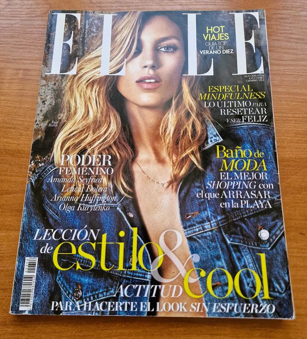 Okazja! ELLE Spain nr 358 | ANJA RUBIK | Super cena (Wada pokazana na foto)