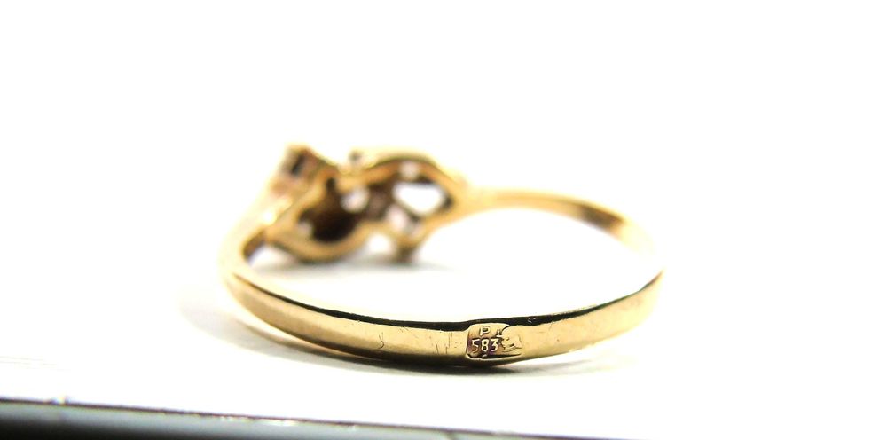 Złoty pierścionek PR.585 R.14 Lombard Żuromin Loombard