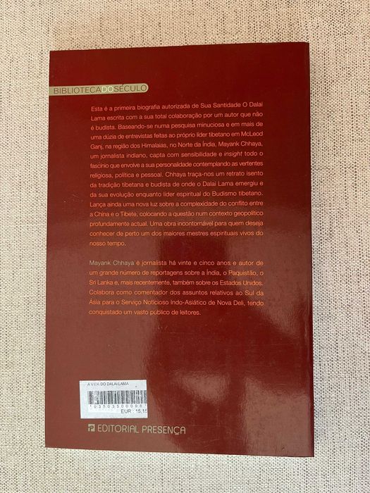 Livro A Vida do Dalai Lama