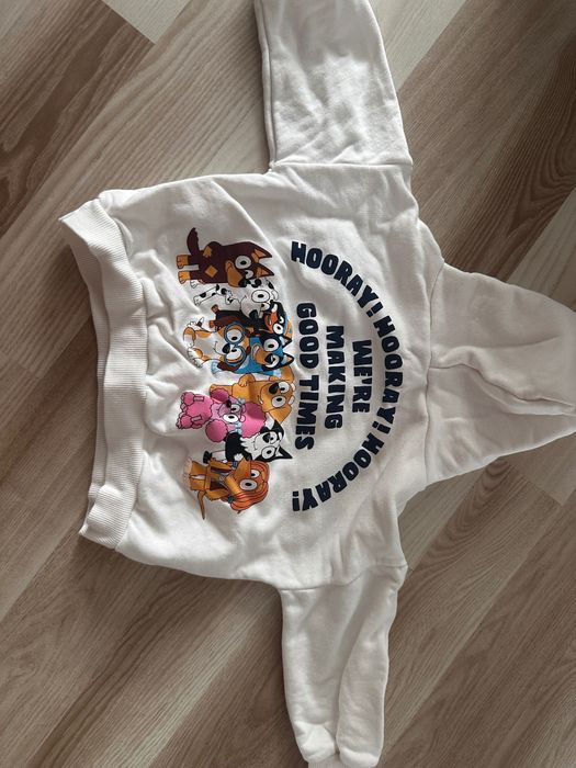 Zara bluza 98 bluey biała over