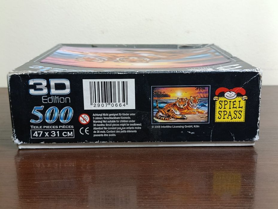 Puzzle 3d 500 el. 47x31 cm, Made in Germany