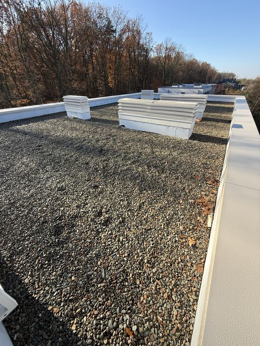 Плоска покрівля ПВХ мембрана Гідроізоляція Терасна дошка Плоский дах