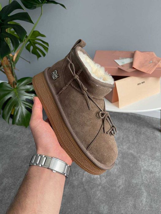 Жіночі зимові уггі MIU MIU | Угги женский зимние MIU MIU