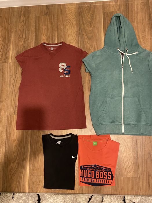 Meskie bluzy + koszulki reviec tommy hugo nike oryginalne