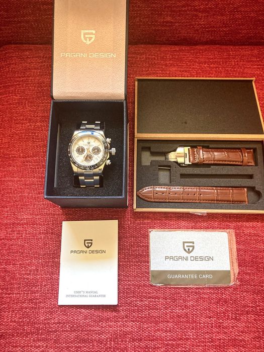 Pagani Design Daytona PD-1644 VK63 | Novo | Set Completo + Set de Bracelete Pele