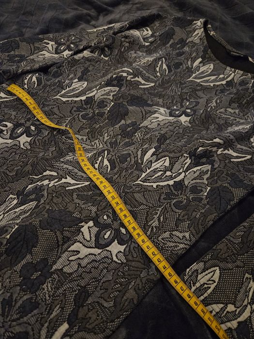 Sukienka szara we wzor kwiat rozmiar 36