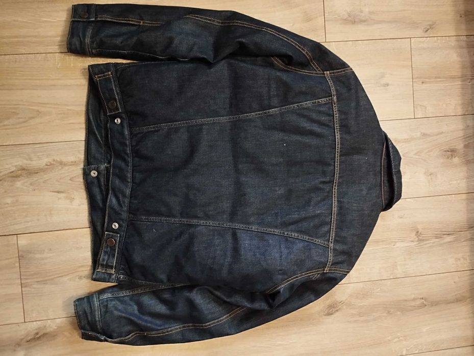 Levi's Down Trucker jacket Rinsed Denim kurtka puchowa M jak nowa