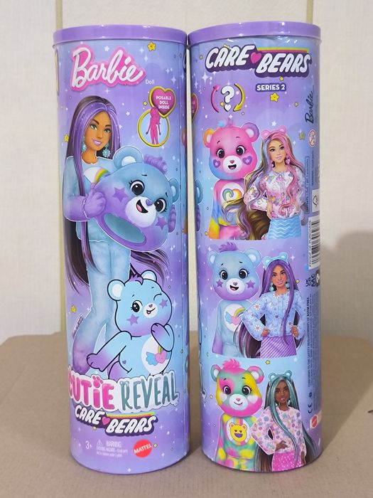 Barbie Cutie Reveal Care Bears Лялька Барбі Нова хвиля Ведмедик