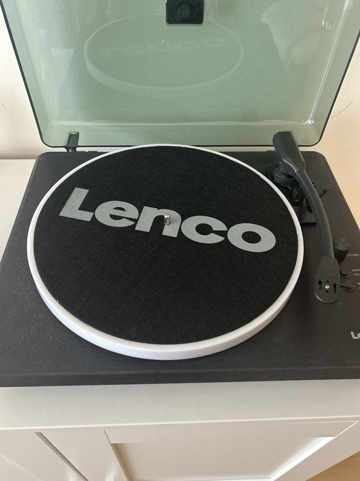 Gira discos record player lenco com luz