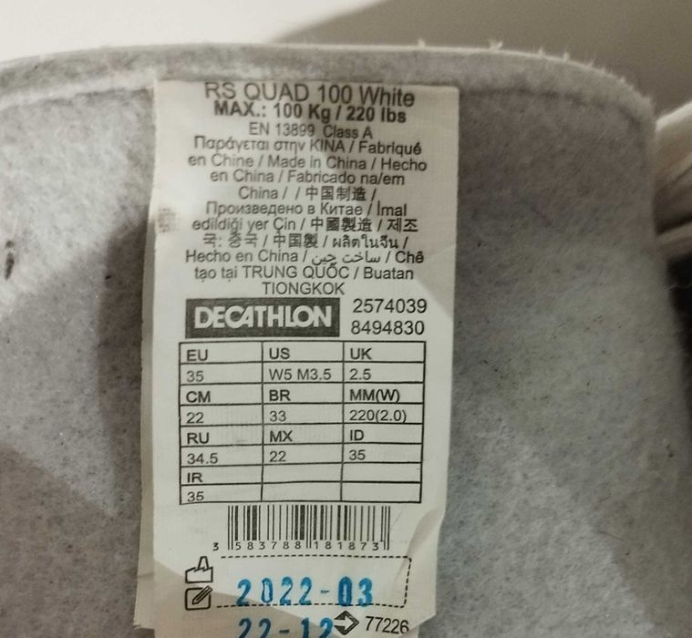 Wrotki figurowe Oxelo Quad 100