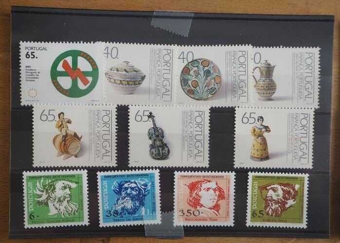 Selos Portugal-1992-Novos-Ver Imagens e Ler Descrição.