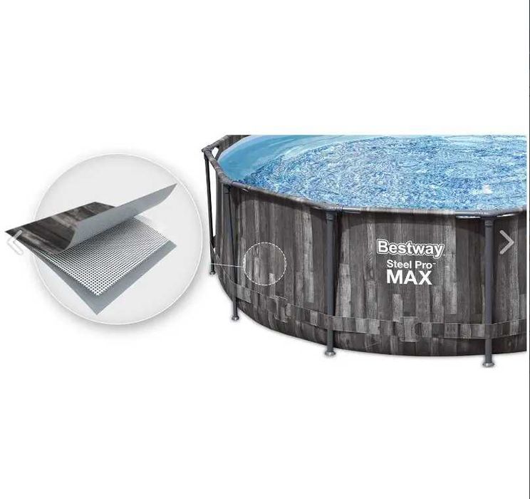 Каркасний басейн Bestway Wood Style 5614Z (427х107) з  фільтром