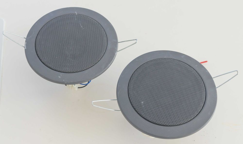 Szerokopasmowy głośnik sufitowy Apart CM4T 100V 30W grafit