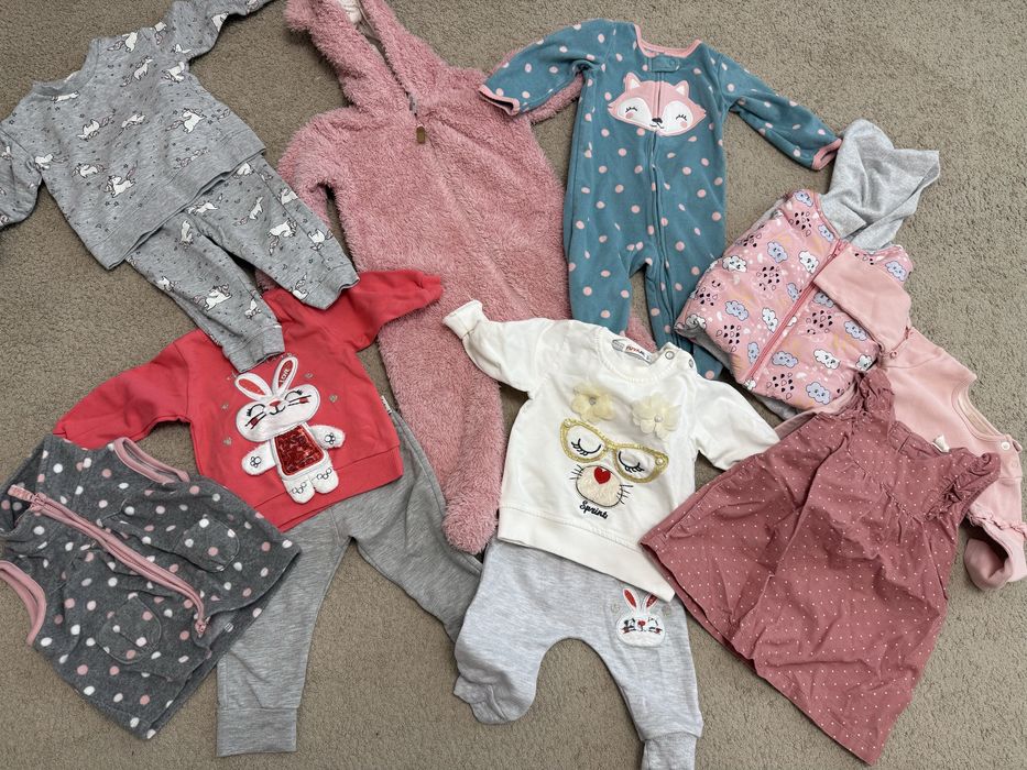 Набір одягу для дівчинки на 6-9міс. Комплект одягу. Zara, carters, h&m