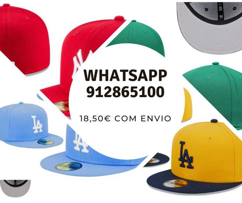 Vários tipos de bonés novos para venda