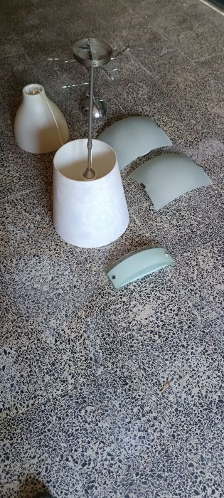 Conjunto de vários candeeiros