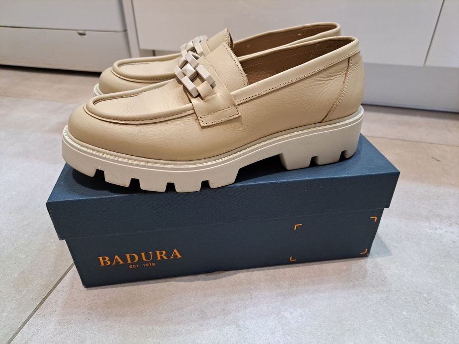Półbuty skórzane Badura