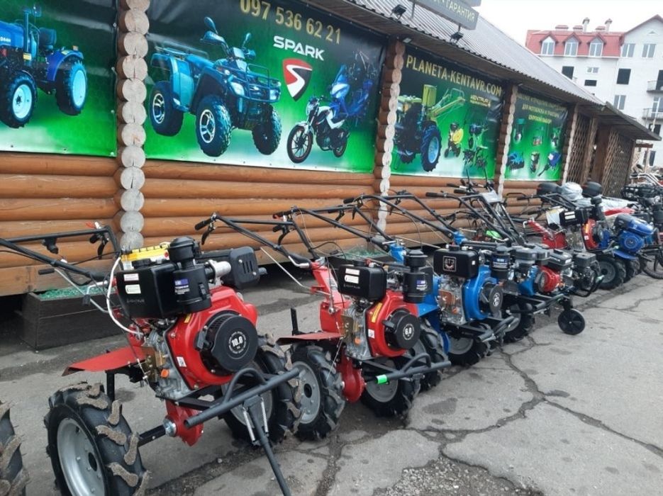 БЕЗ ПЕРЕДПЛАТ! НОВІ мотоблоки Dozer, Кентавр, Дтз, Великий вибір! Від