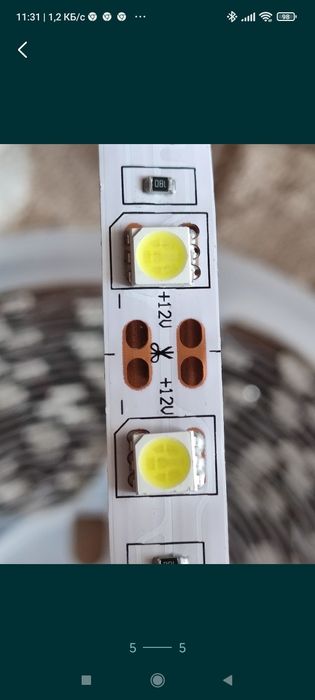 Светодиодная ультра яркая лента 5050SMD