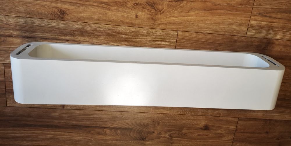 Fantazyjna biała półka lakierowana 95cm