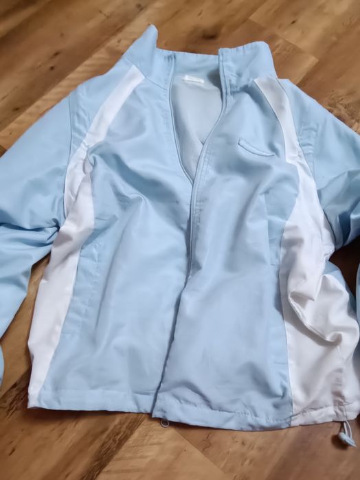 куртка голубая y2k, спортивная
