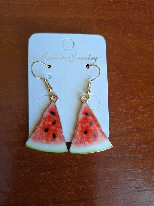 Сережки у вигляді кавунчиків