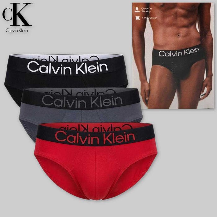 Чоловічі труси сліпи набір Calvin Klein 3 штуки мікрофібра