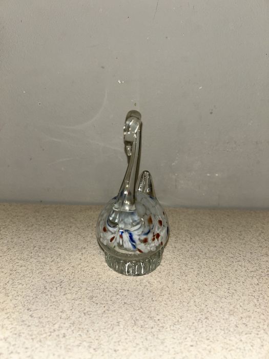 Figurka szklana łabędź