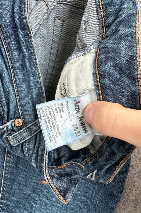 Spodnie jeansowe ACNE JEANS Hep Raw damskie dżinsy slim r. 28/32