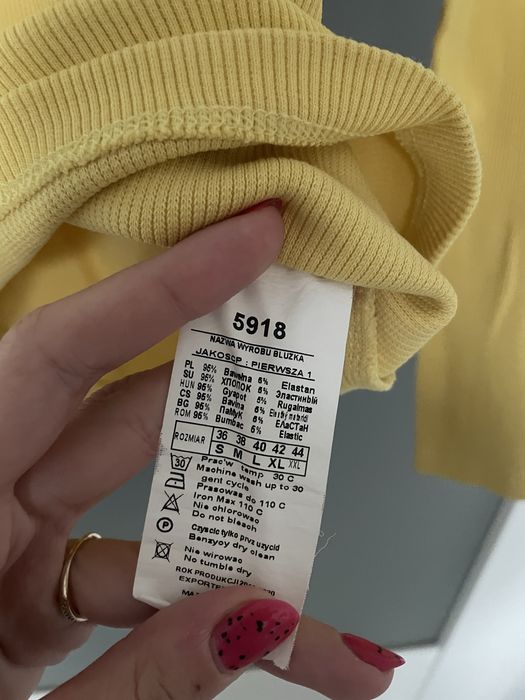 Prążkowany golfik rozmiar S/M