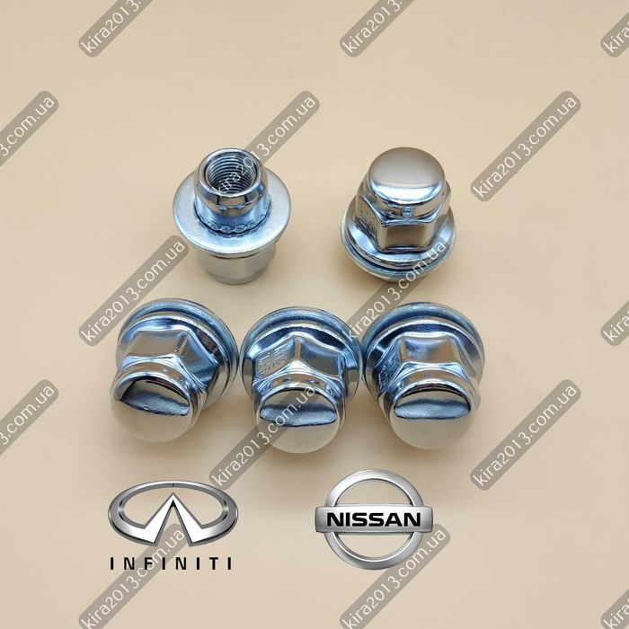 Колесные гайки Инфинити Ниссан с плоской шайбой Гайка Nissan с юбкой