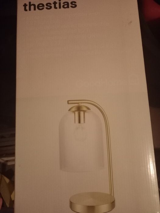 Lampka nocna   kolor złoty