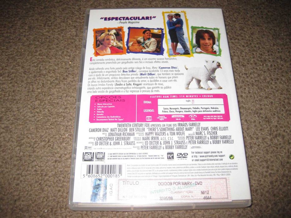 DVD "Doidos por Mary" com Cameron Diaz
