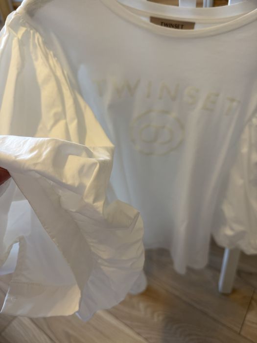 Twinset Milano bluzka z bufiastymi rekawami S