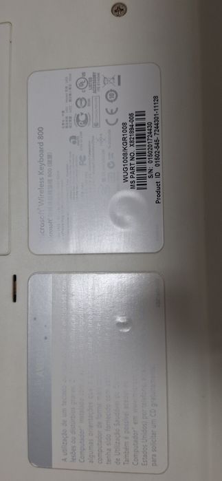 Teclado computador a funcionar