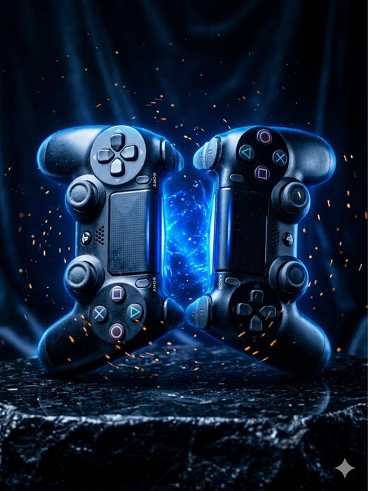 2 геймпада DualShock 4 (PS4) — б/у в хорошем состоянии