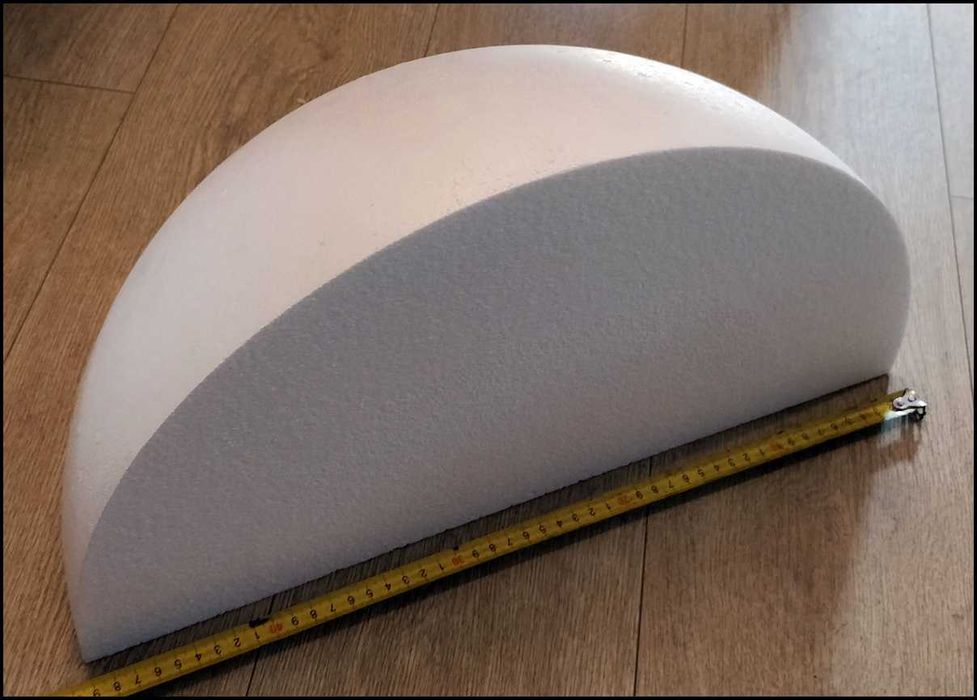 Kula styropianowa 50 cm POŁOWA Stan idealny