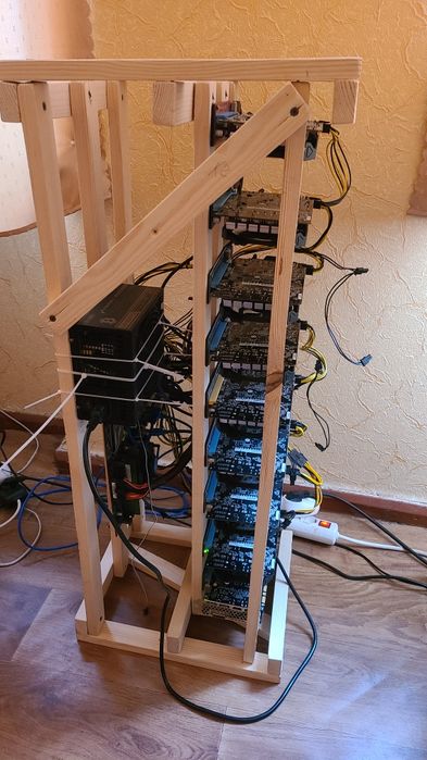 Ферма майнинг Gigabyte nvidia 1060 6 gb Samsung 8 штук, Sapphire rx580