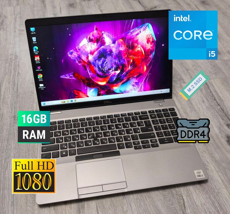 Мощний ноутбук FullHD IPS/16/256GB SSD NVMe/Type-C/ноутбук для навчання роботи/купити бу ноутбук