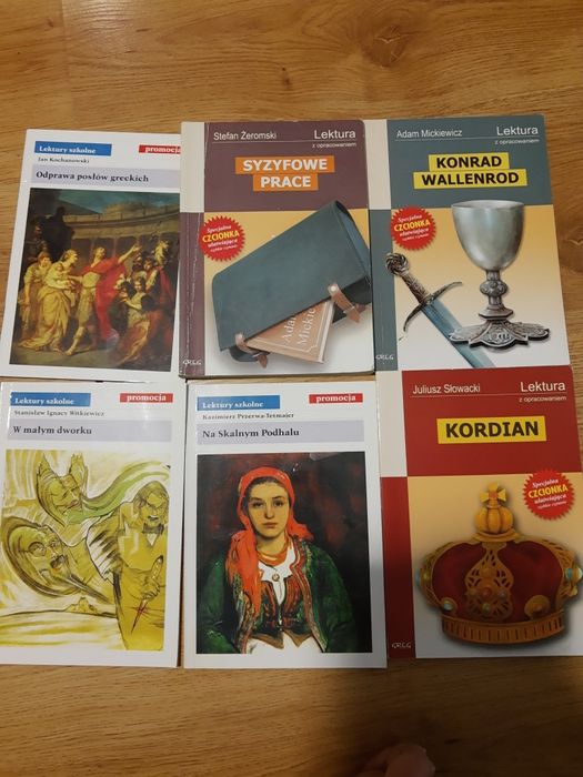 Zestaw szkolnych lektur z opracowaniem