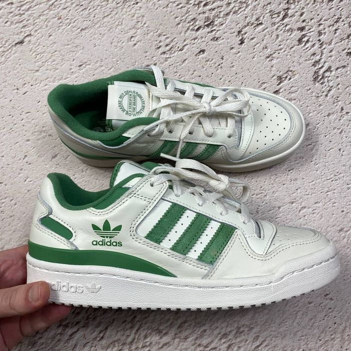 ig3778 нові adidas forum low originals жіночі кросівки white/green