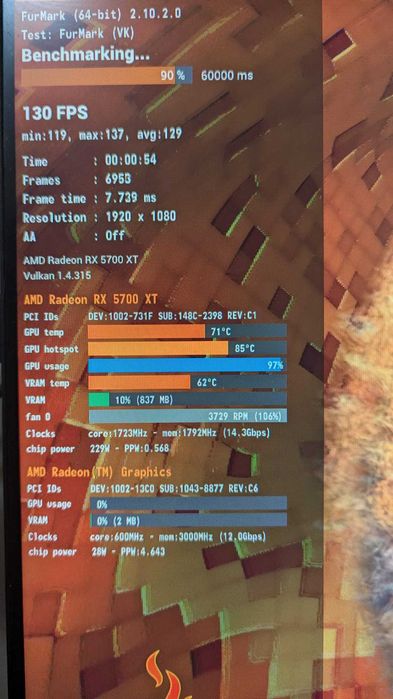 Amd Radeon 5700 XT 8gb Placa Grafica