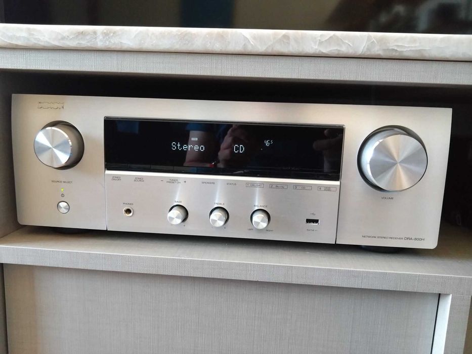 Amplituner stereo Denon DRA-800H Premium Silver | Stan Idealny | Dowód Zakupu