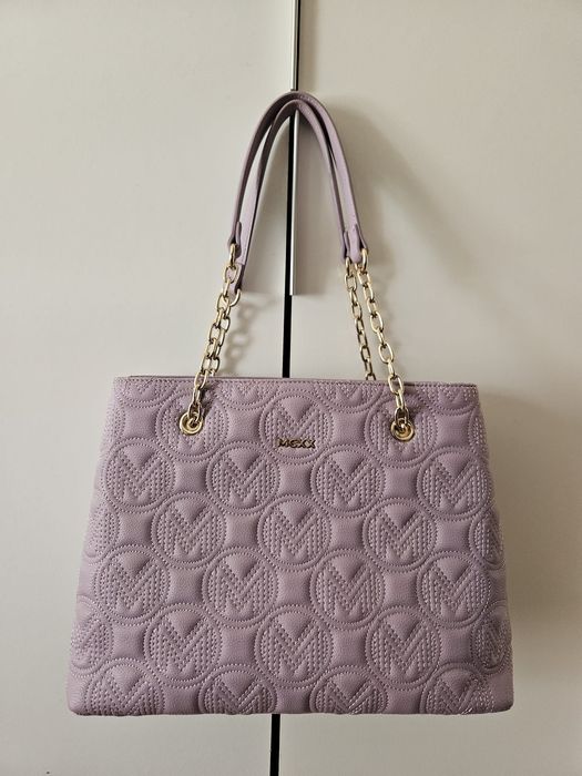 Torebka MEXX. Skóra ekologiczna. Kolor fioletowy.