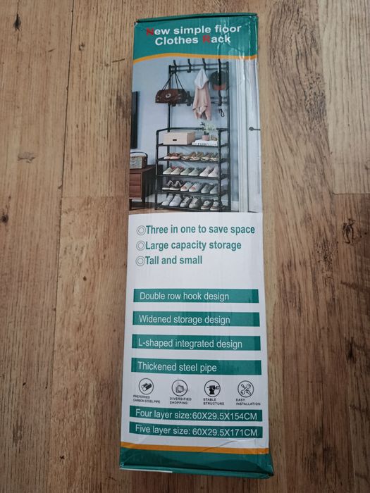 Wieszak stojący regał 5 poziomów