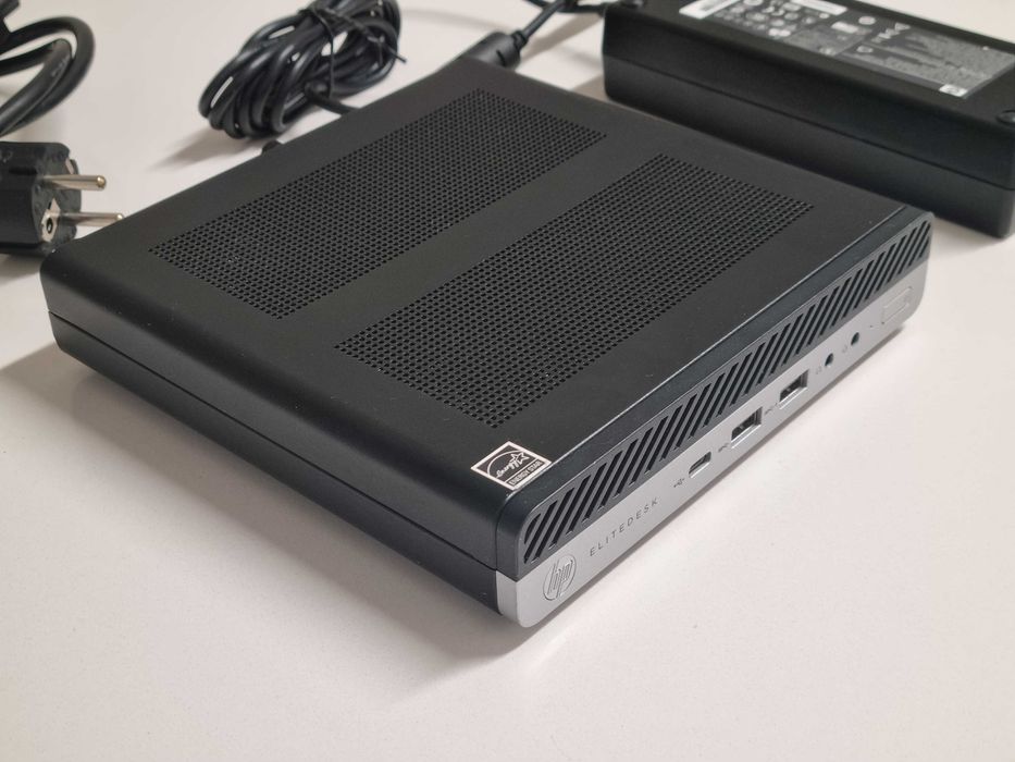 HP EliteDesk Mini 705 G4 - AMD + 8GB + 256GB - mini pc, como novo e revisto