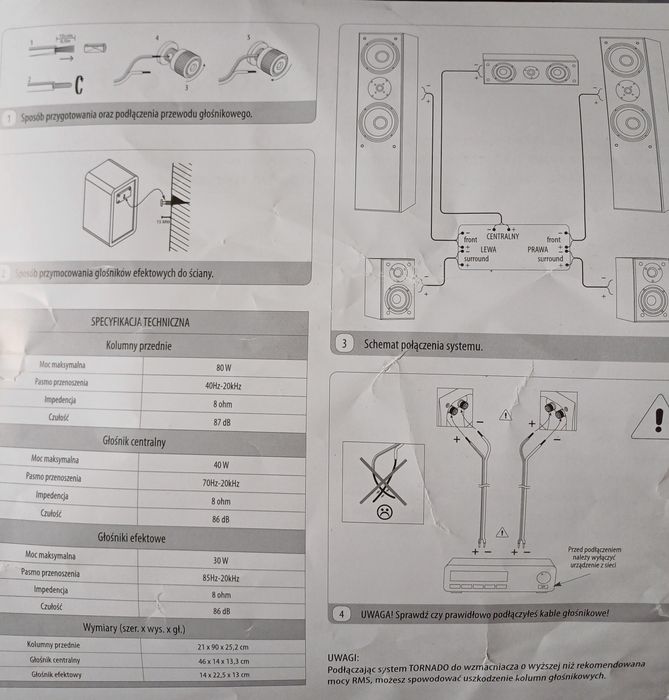 kino domowe Yamaha HTR 2067
Amplituner Yamaha HTR-2064 5.1 czarny + pi